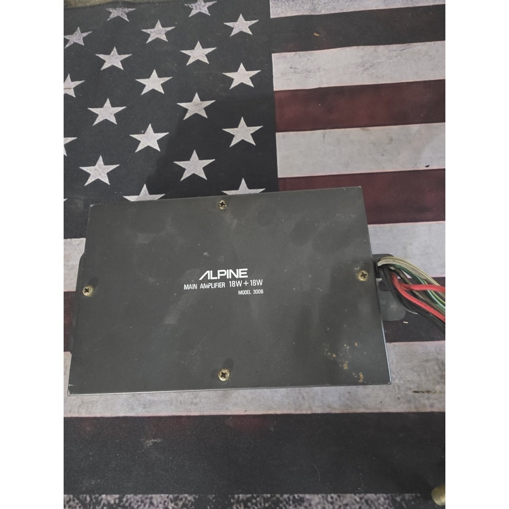 Vintage Alpine Main Amplifer Model 3006 UNTESTED UNSURE IF IT WORKS
